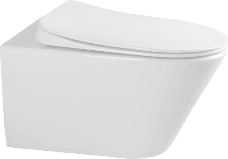 Sanovit AVVA fali WC - rimless - perem nélküli - rejtett rögzítésű - 53 cm