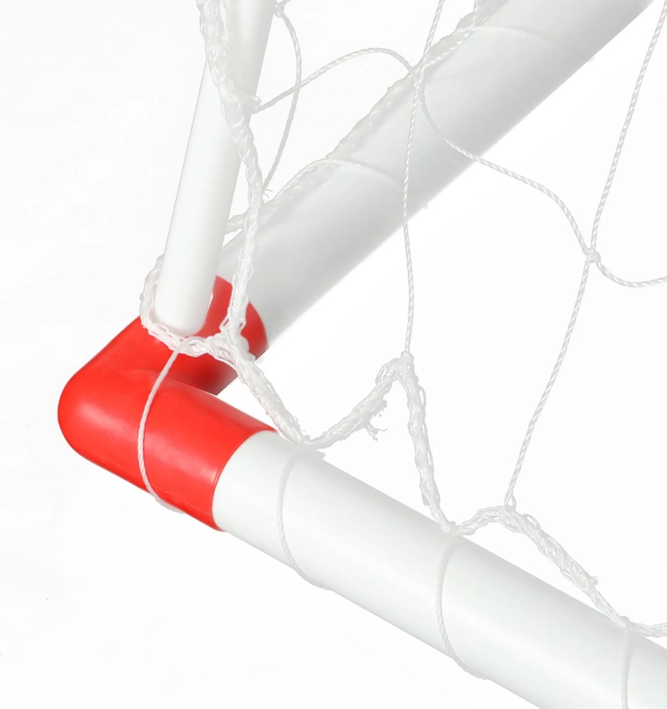 HOMCOM Gyermek Kültéri Kézilabda Kapu, 5 Célzóna, Felfújható Kézilabda, Pumpa, U Alakú Földi Cövekek, Könnyű Váz | Aosom