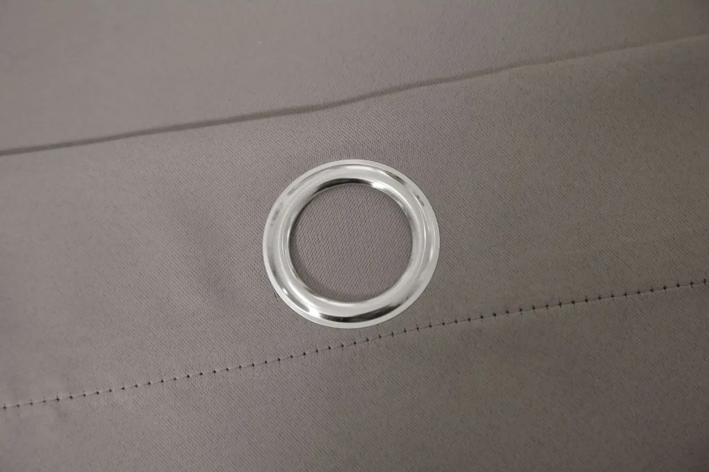 OXFORD szürkésbarna függöny 140x270 cm Felfüggesztés: Hullámos sínszalag