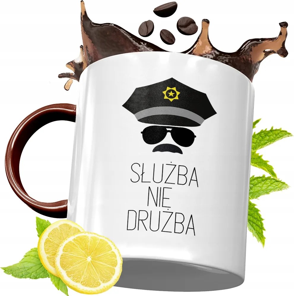 Bordó Bögre Rendőrnek Születésnapra Ajándék fényképes nyomattal