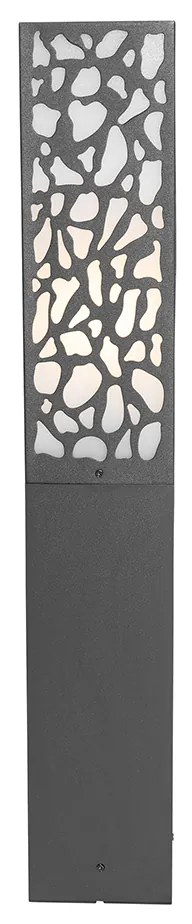 Okos kültéri oszlop fekete 60 cm IP44 Wifi ST64-gyel - Nicole