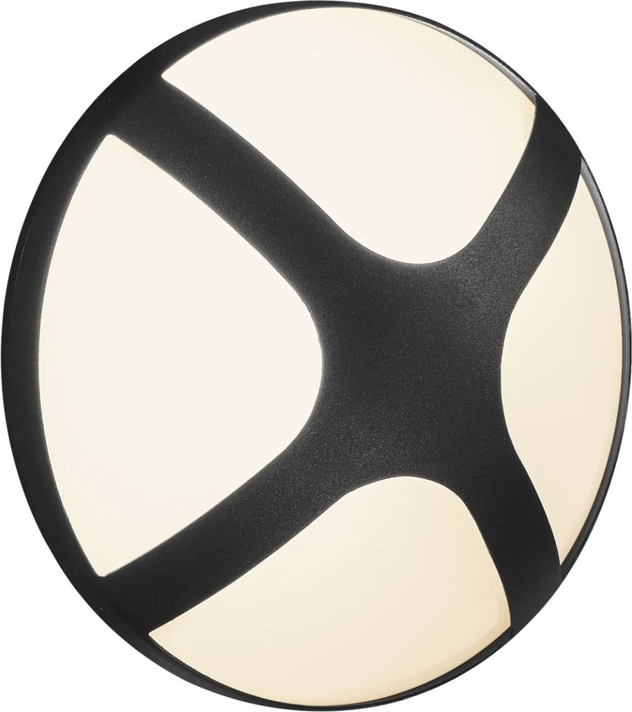 NORDLUX 2118121003 CROSS Modern Kültéri Fali Lámpa Fehér, Fekete E14 IP54