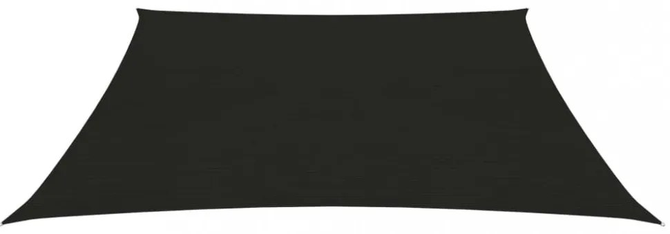 fekete HDPE napvitorla 160 g/m² 4/5 x 3 m