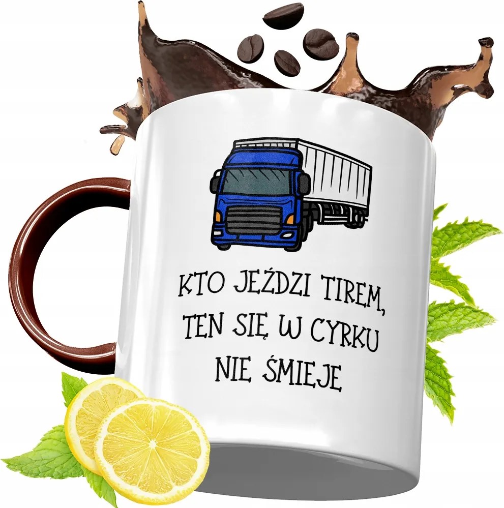 Bordó Bögre Kamionosoknak Születésnapi Ajándék fényképes nyomtatással