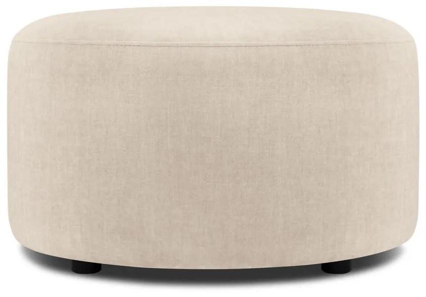 Debbie bézs bársony puff, ø 68 cm - Mazzini Sofas