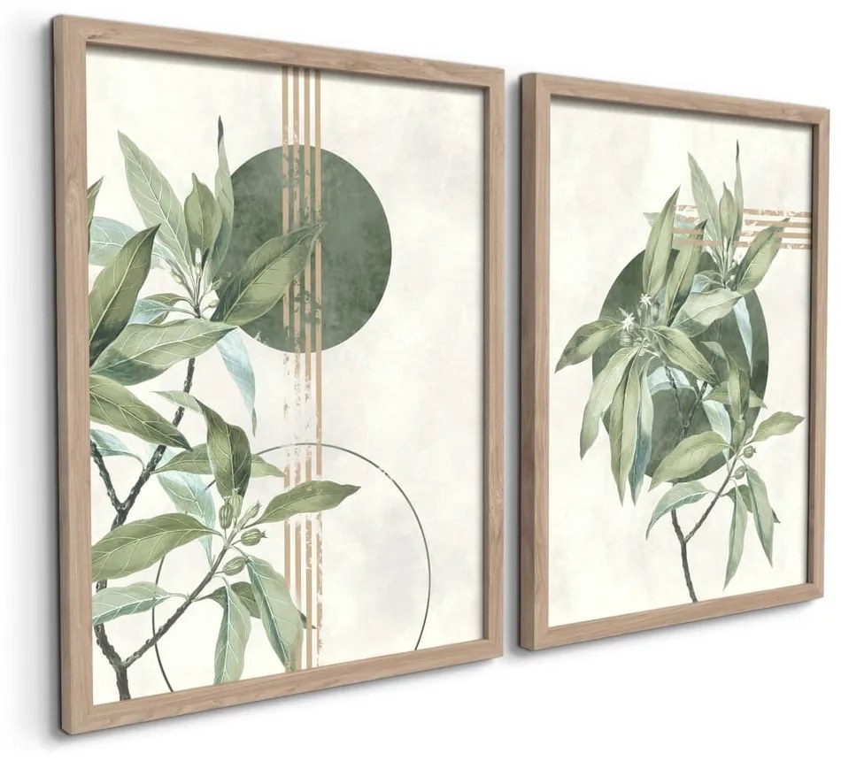 Kép szett 2 db-os 30x40 cm Green – Styler