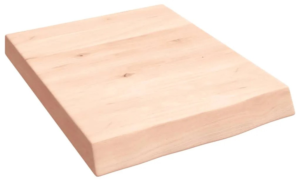 kezeletlen tömör tölgyfa fali polc 40x50x(2-6) cm