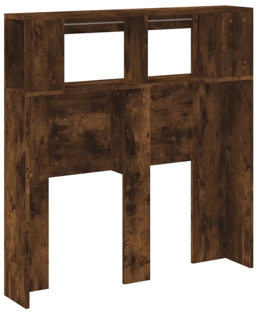 sonoma tölgy színű szerelt fa LED-es fejtámla 100x18,5x103,5 cm