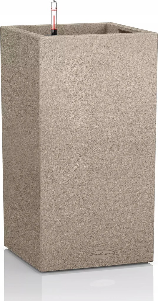 Virágtartó Lechuza Canto Stone 40 High önöntöző oszlop Homok Bézs