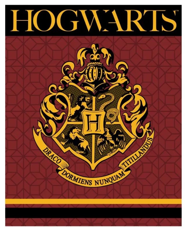 Harry Potter Crest coral fleece polár takaró 120x150cm