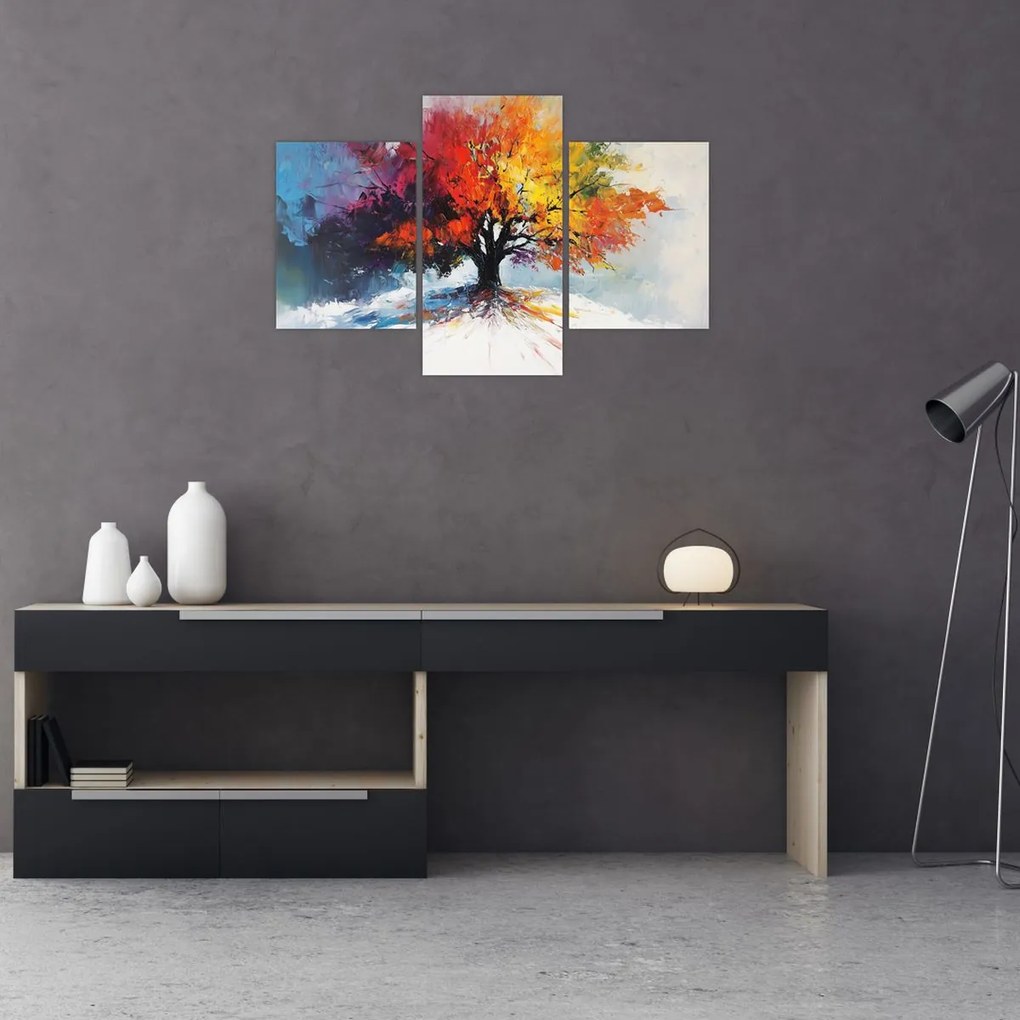 Kép - Színes fa (90x60 cm)