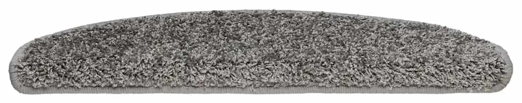 30 db szürke, félkör alakú, nagy lépcsőszőnyeg 65 x 21 x 4 cm