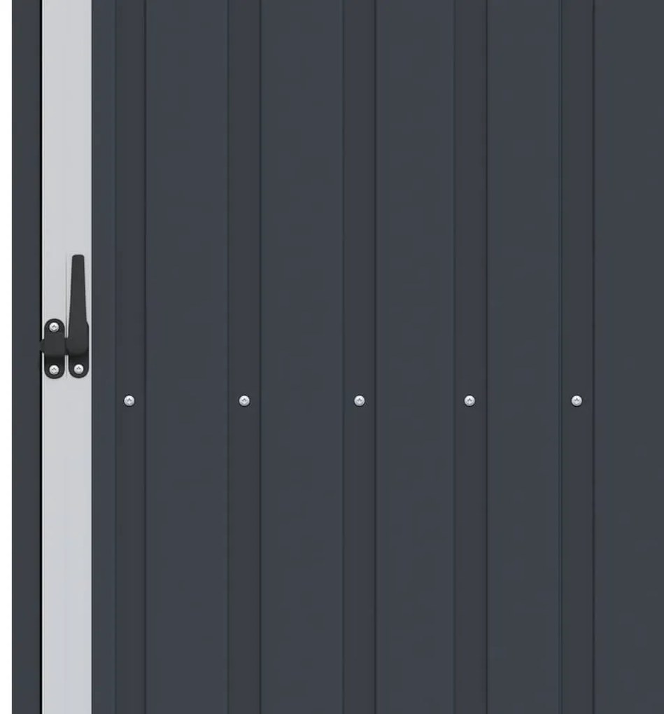 antracitszürke horganyzott acél kerti tűzifatároló 245x98x159cm