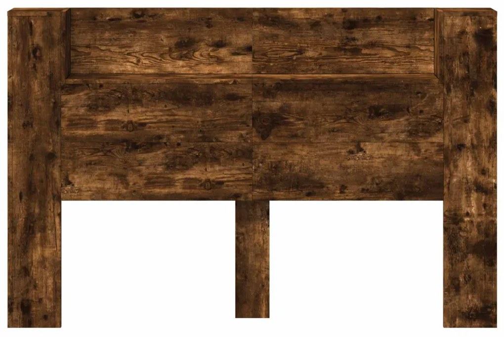 Fejtámla polcokkal Füstölt tölgy 160 x 16,5 x 103,5 cm Faanyag