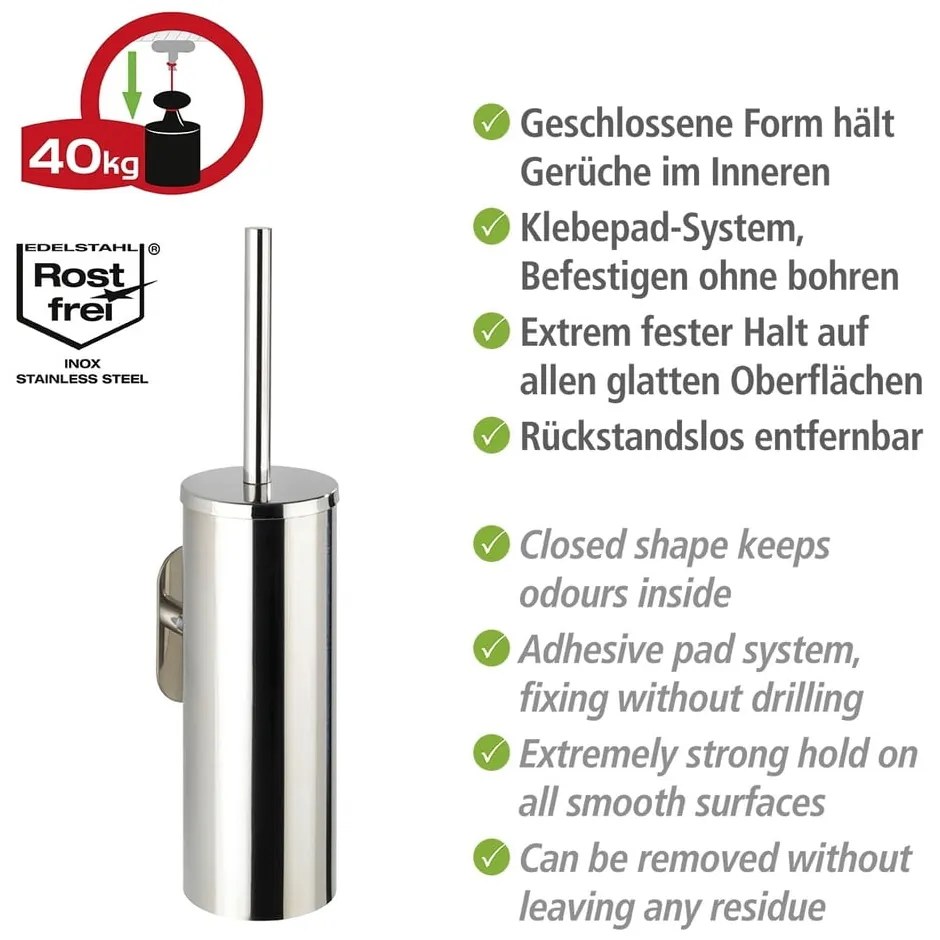 Orea öntartó WC-kefe rozsdamenetes acélból - Wenko