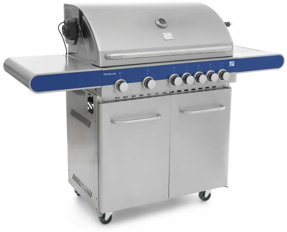 G21 Florida BBQ Premium line gázgrill, 7 égőfej + ajándék nyomáscsökkentő