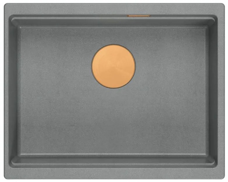 gránit mosogató Logan 100 Grey Metallic