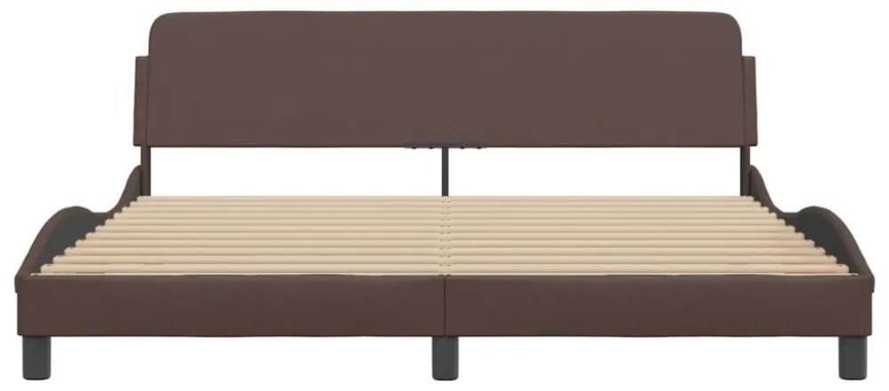 barna műbőr ágykeret Dover 180 x 200 cm