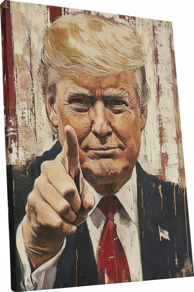 Vászonkép Donald Trump portré Trump nappali ajándék 30x40