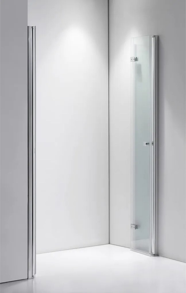 Stuxi Verona Big 180 cm széles kétszárnyú csukló zuhanyajtó (90+90 cm), 6 mm vízlepergető üveggel, króm profillal, 195 cm magas