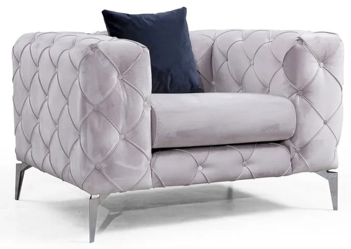 Világosszürke fotel Como – Artie