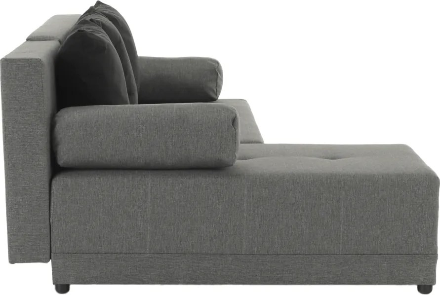 Sarokülőgarnitúra, szürke/fekete, balos, MEXX