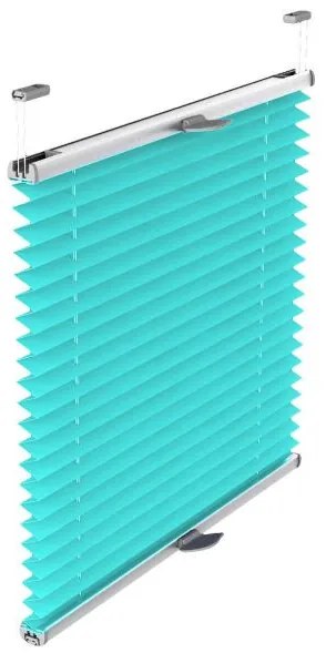 Gario Pliszé függöny Standard Türkizkék Szélesség: 81 cm