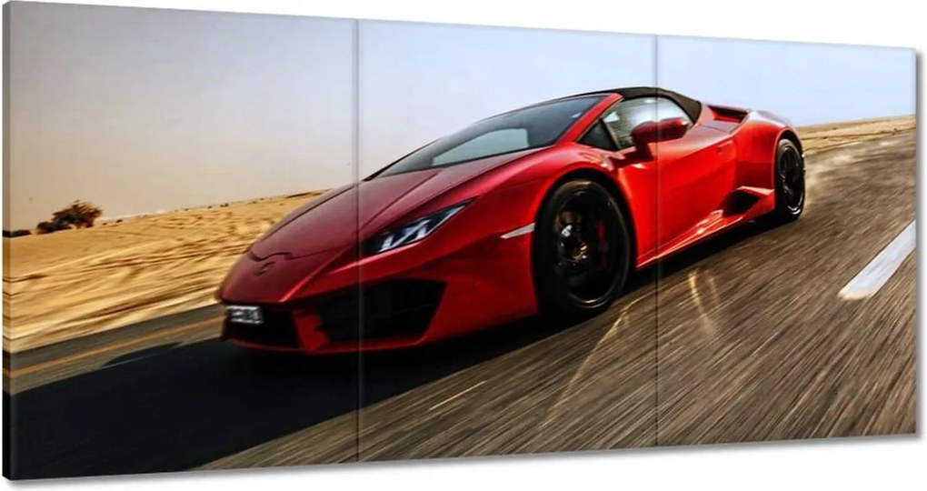 Vászonkép 180x90 Piros sportautó