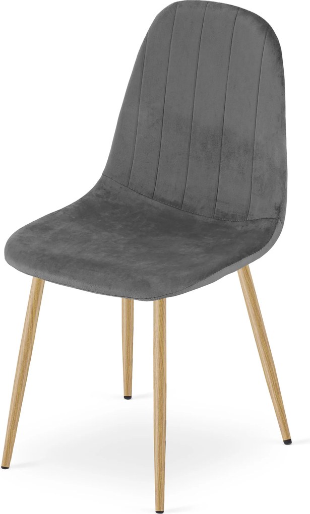 Étkezőszék PADVA VELVET, sötétszürke