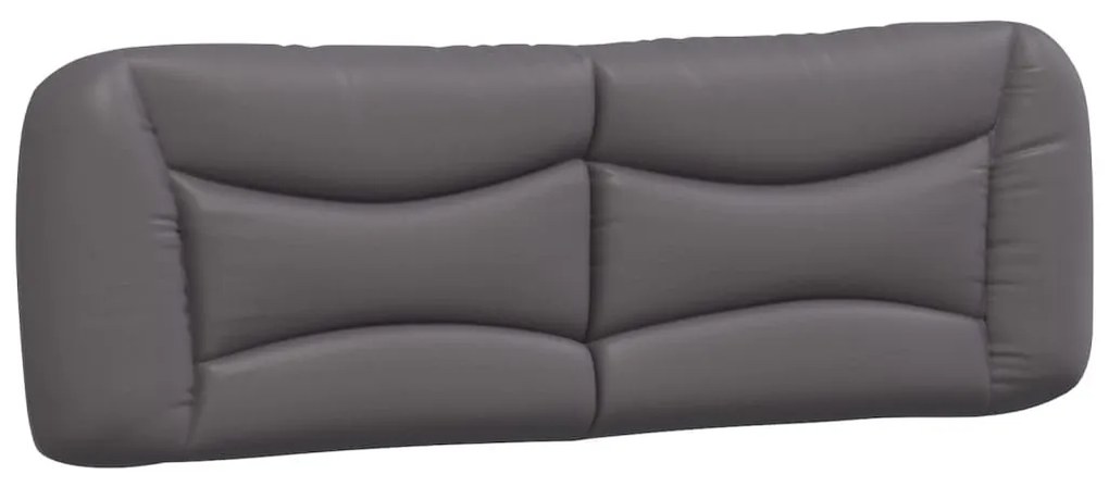 szürke műbőr fejtámla párna 160 cm