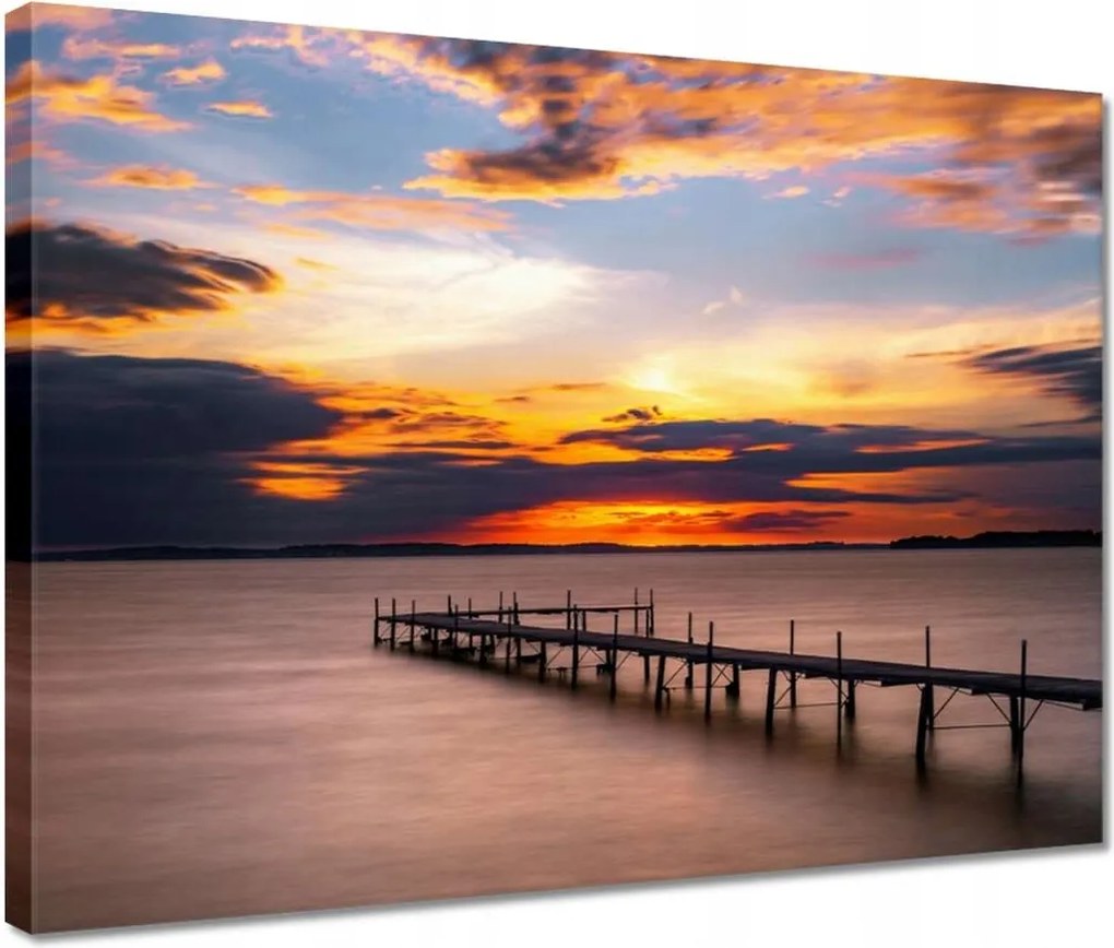 Vászonkép 40x30 Nyugati-tó híd