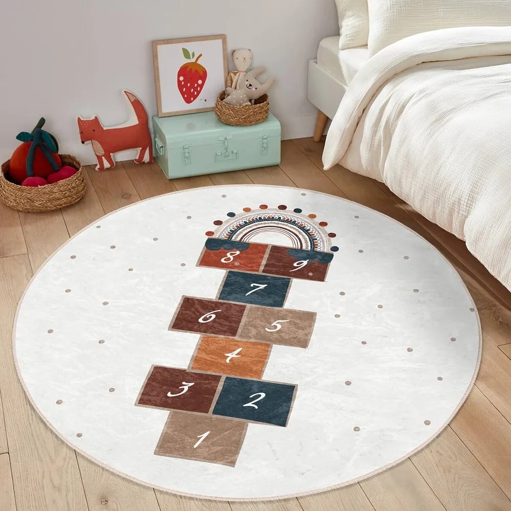 Krémszínű gyerek szőnyeg ø 120 cm Comfort – Mila Home