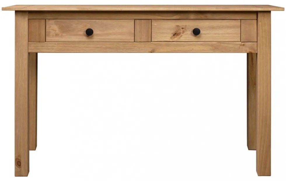 tömör fenyőfa panama konzolasztal 110 x 40 x 72 cm