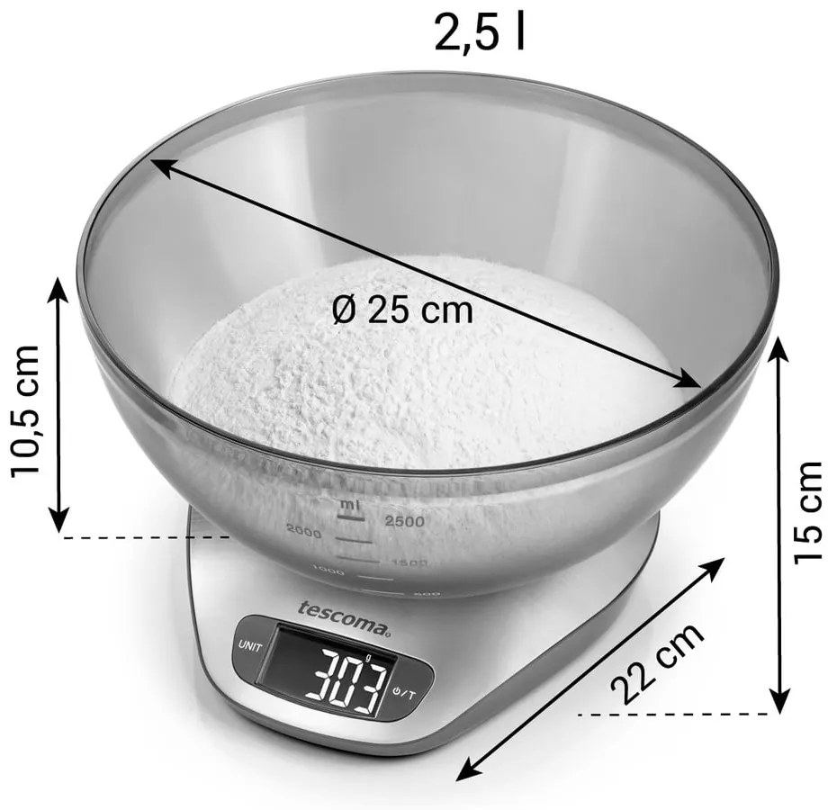 Digitális konyhai mérleg Grand chef – Tescoma