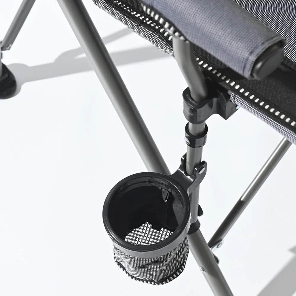 Leziter Comfort Plus karfás horgász szék pohártartóval szürke