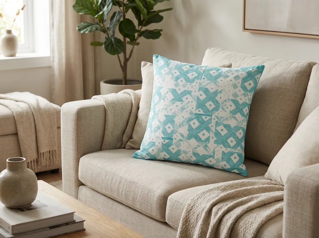 Párnahuzat TRIBAL 45x45 cm, kék