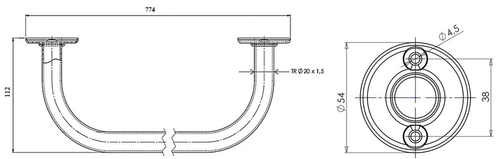 AQUALINE 8012 törülközőtartó-szárító 70 cm, fehér