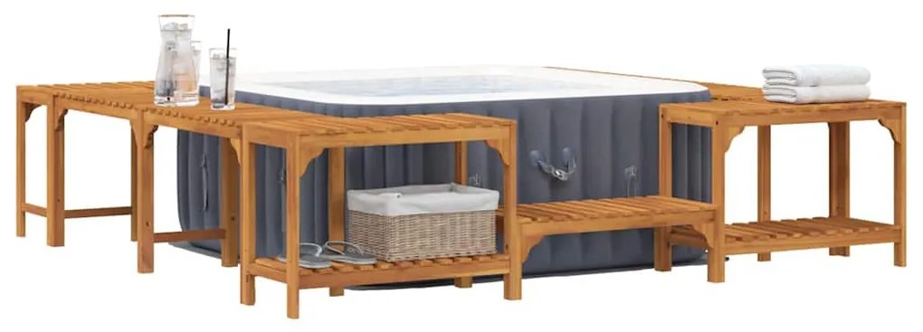 Jakuzzi Környezet Barna 230 x 230 cm Tömör Akácfa