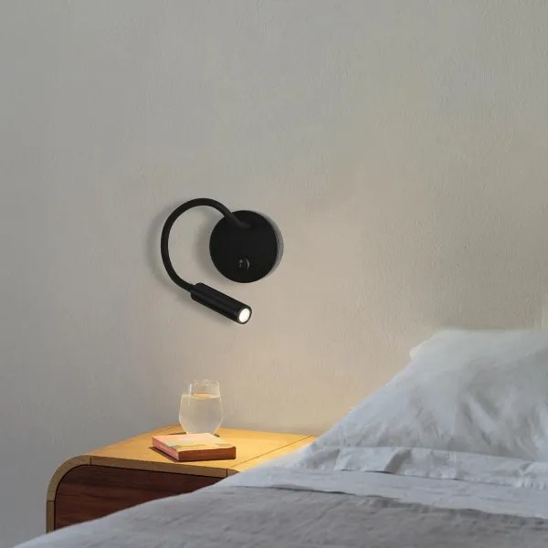 Brilagi - LED Rugalmas fali lámpa MAYA LED/3W/230V 4000K fekete