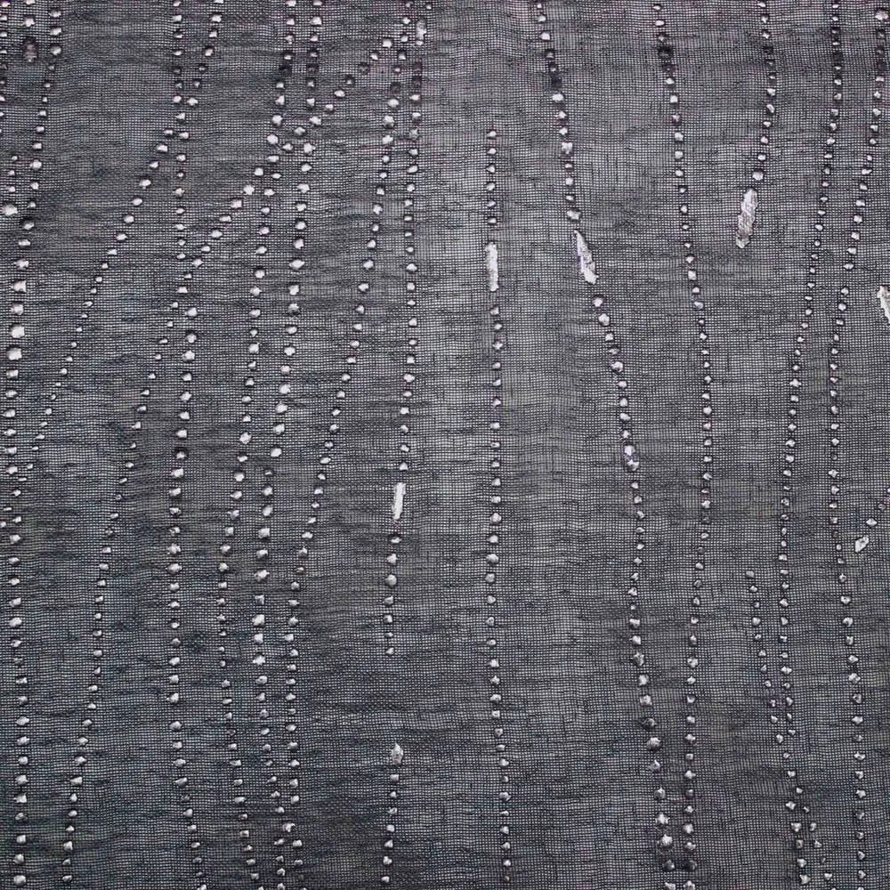 Antracitszürke átlátszó függöny szett 2 db-os 70x200 cm Filiane – douceur d'intérieur