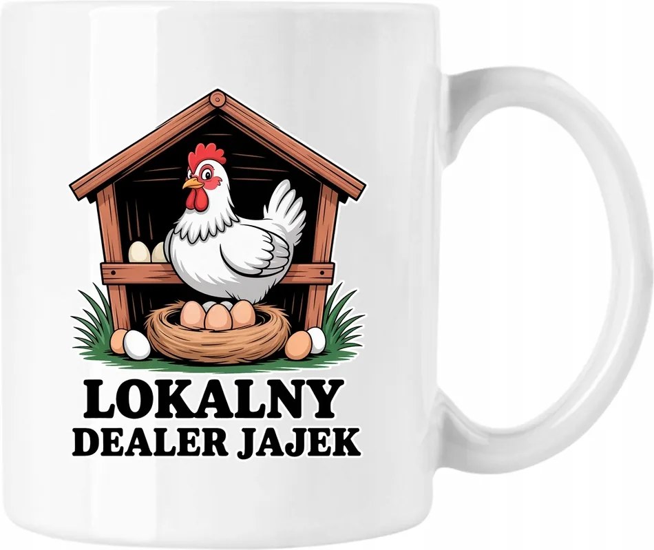 Helyi bögre tojás kereskedő mém vicc 1 Fehér 330ml