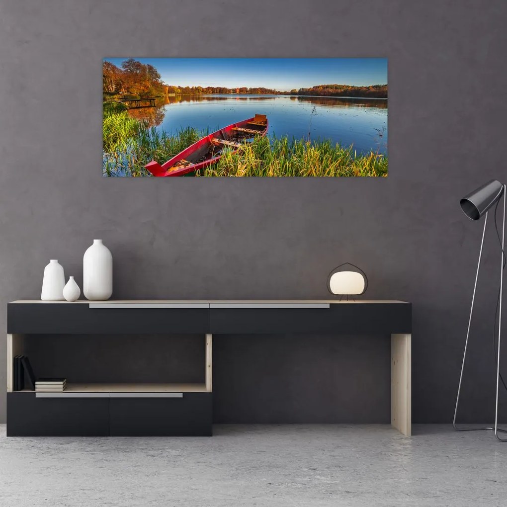 Egy piros pont képe (120x50 cm)