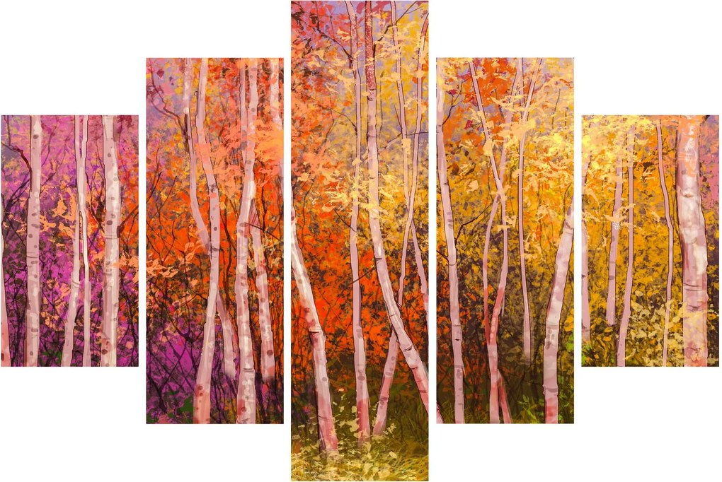 Egy kép egy színes erdőről (150x105 cm)