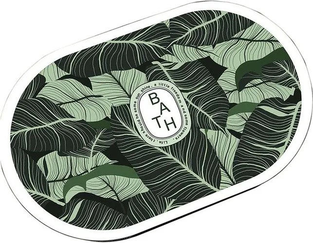 Zöld fürdőszobai kilépő 60x100 cm Aleas – Foutastic