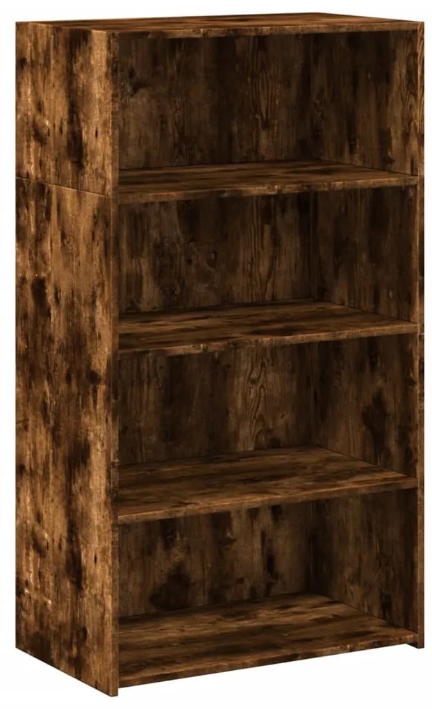 füstös tölgy színű szerelt fa magasszekrény 70 x 41 x 124 cm
