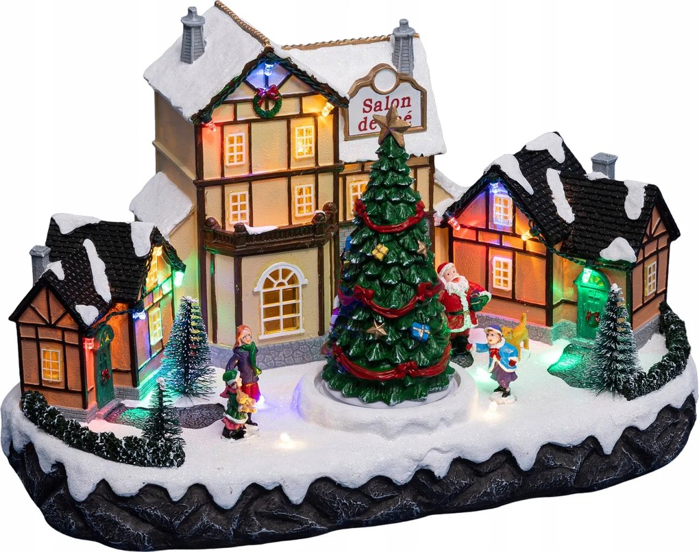 Karácsonyi Jászol Figura Led Kávéház 31x19 Dekoráció Karácsonyi Jelenet