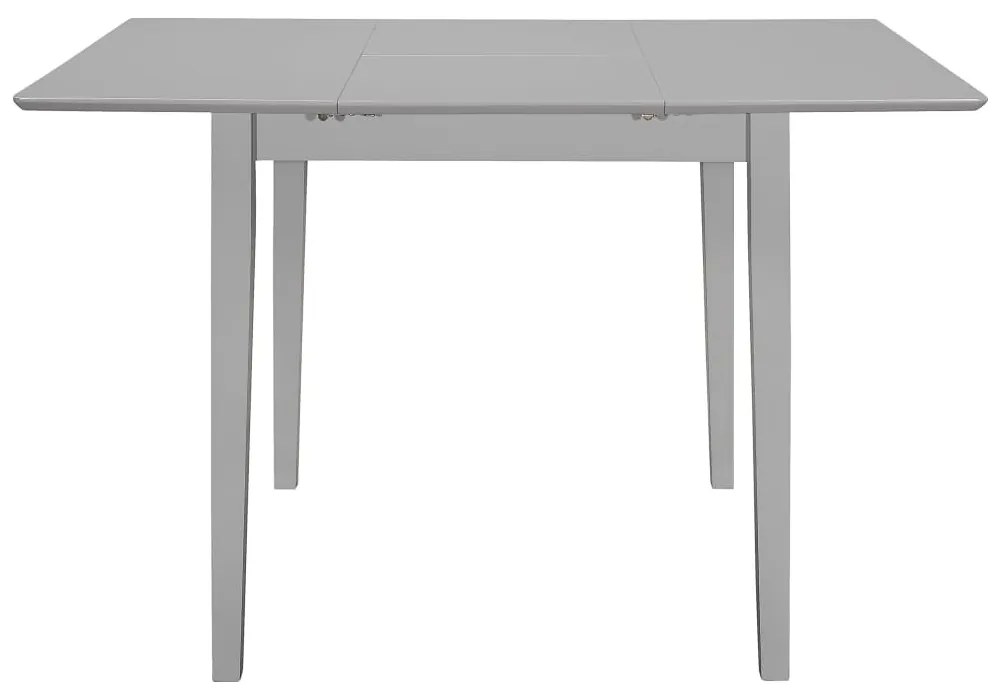 Szürke kihúzható MDF étkezőasztal (80-120)x80x74 cm