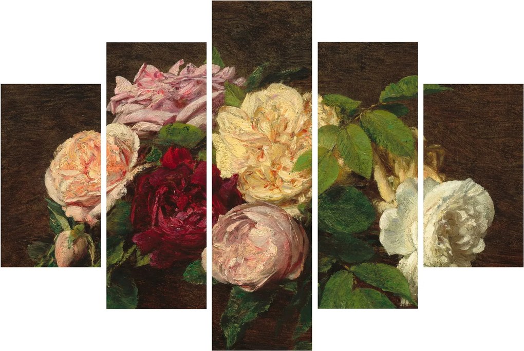 Kép - Henri Fantin-Latour, Roses de Nice on a Table, reprodukciók (150x105 cm)