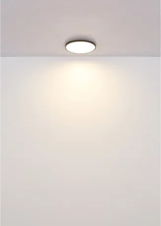 Globo 41566-15W Mennyezeti lámpa, matt fehér műanyag, felfelé is világít "háttérvilágítás", ø: 230mm, M: 35.5mm, tartozék: LED 15W 230V, 1300lm forrás, 650lm kimenet, 4000K