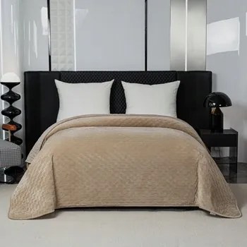 Ágytakaró 170x210 bézs steppelt elegáns kedves